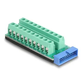   Delock USB dugó ellátott hüvely - Csatlakozóblokkos adapter 20 tűs (67190)