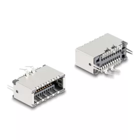   Delock E-típusú USB kulcs A 20 tűs anya függőleges SMT forrasztási szereléshez