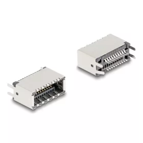   Delock E-típusú USB kulcs A 20 tűs anya függőleges SMT forrasztási szereléshez
