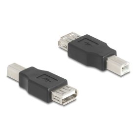   Delock USB 2.0 adapter B-típusú USB apa   A-típusú USB anya (67199)