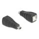 Delock USB 2.0 adapter Mini USB 5 tűs apa   B-típusú USB anya (67200)