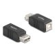 Delock USB 2.0 adapter A-típusú USB anya   B-típusú USB anya (67203)