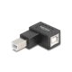 Delock USB 2.0 adapter B-típusú USB apa   B-típusú USB anya 90 -ban jobbra hajlított (67206)