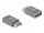 Delock Adapter USB 10 Gbps E-típusú A apa - USB A-típusú anya fém (67230)