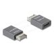 Delock Adapter USB 10 Gbps E-típusú A apa -USB Type-C  anya fém (67234)