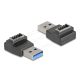Delock Adapter USB 10 Gbps A-típusú USB csatlakozó   E-típusú A kulcs csatlakozó, fekete színű (67236)
