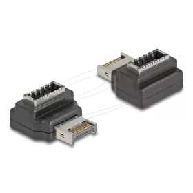   Delock Adapter USB 10 Gbps E-típusú A kulcs apa   anya hajlított (67237)