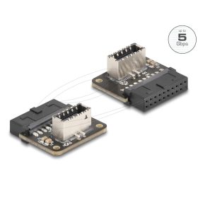   Delock USB 5 Gbps átalakító, tűfejes anya   belső A kulcs anya ívelt (67239)