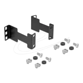   Delock Szerver Rack mélységbővítést alakító beszerelési készlet szerelési/rögzítési mélység növelésére akár 10 cm-rel 1U fekete