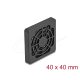 Delock Ventilátor rács porszűrővel 40 x 40 mm fekete