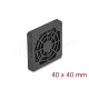 Delock Ventilátor rács porszűrővel 40 x 40 mm fekete