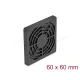 Delock Ventilátor rács porszűrővel 60 x 60 mm fekete