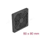 Delock Ventilátor rács porszűrővel 80 x 80 mm fekete