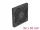 Delock Ventilátor rács porszűrővel 92 x 92 mm fekete