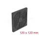 Delock Ventilátor rács porszűrővel 120 x 120 mm fekete