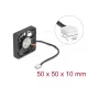 Delock Axiális ventilátor 12 V DC, 50 x 50 x 10 mm fekete