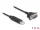 Delock RS-232 USB Adapter USB 2.0 - D-Sub 9 apa csavarokkal kompakt soros csatlakoztató házzal 1,8 m