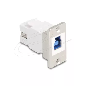   Delock Panelre szerelhető USB 5 Gbps B-típusú anya - USB A-típusú anya kúpos