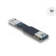 Delock USB 10 Gbps adapter USB A-típusú aljzat   dugós csatlakozó, egyenes, lapos kialakítású