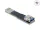 Delock USB 10 Gbps adapter USB A-típusú aljzat   dugós csatlakozó, egyenes kialakítású