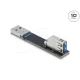 Delock USB 10 Gbps adapter USB A-típusú aljzat   dugó csatlakozó, 90 -ban felfelé elforgatott