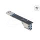 Delock USB 10 Gbps adapter USB A-típusú aljzat   dugó csatlakozó, 90 -ban lefelé elforgatott