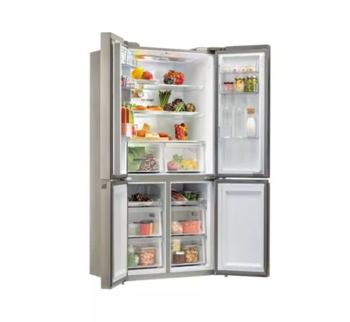 Haier HCR5919ENMM négyajtós hűtőszekrény, 643 liter, New Platinum Inox