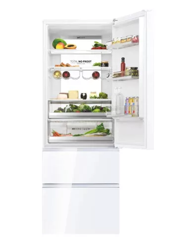 Haier HTW7720DNGW hűtőszekrény, 3 ajtós, 70 cm