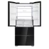 Haier HFKR7819DNGB hűtőszekrény, 4 ajtós, 468 liter, fekete