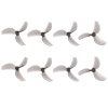Gemfan 45mm Three-blade Propellers Gray | Drone Propellers | 8 pcs