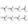 Gemfan 45mm Three-blade Propellers Gray | Drone Propellers | 8 pcs