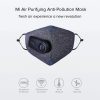 Xiaomi Mi Purely Anti-Pollution Air Face Mask, arcmaszk szűrővel, 550mAh akkumulátorral és ventilátorral - szürke