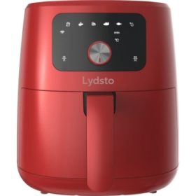   Xiaomi Lydsto XXL Airfryer 5L Nagy Kapacitású Okos Légsütő 1700w, Időzítő, Tapadásmentes bevonat, Extra grillrács, Kikapcsolási memória, Piros