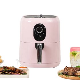   KOOC 3.5L Nagy Kapacitású Forrólevegős sütő, Időzítő, Tapadás mentes bevonat, Memória Pink