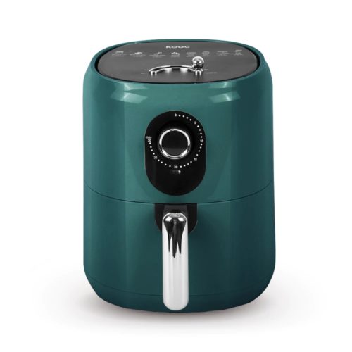 KOOC 3.5L Nagy Kapacitású Forrólevegős sütő, Időzítő, Tapadás mentes bevonat, Memória Zöld