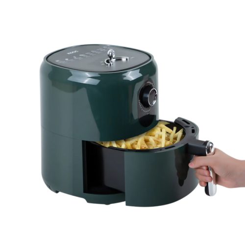 KOOC 3.5L Nagy Kapacitású Forrólevegős sütő, Időzítő, Tapadás mentes bevonat, Memória Zöld