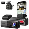 Botslab G980H | Dash camera set | 4K front + 1080p back, GPS, 2.4GHz/5GHz Wi-Fi