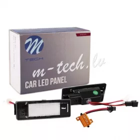   M-Tech, Rendszámtábla Világítás Led 2 db Lp-P307 Peugeot/Citroen
