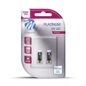   M-Tech, Platinum Canbus, 2xHP, LED izzó pár, W5W, T10, 12V, Fehér