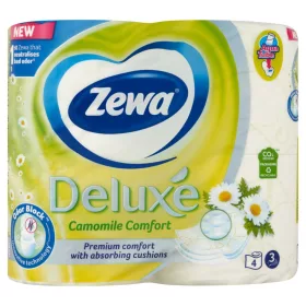   Zewa Deluxe toalettpapír 3 rétegű 4 tekercs Camomile Comfort