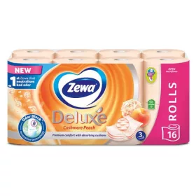   Zewa Deluxe toalettpapír 3 rétegű 16 tekercs Cashmere Peach