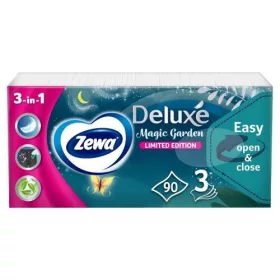   Zewa Deluxe papírzsebkendő 3 rétegű 90 db Limited Edition