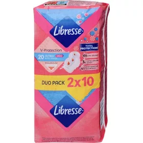  Libresse egészségügyi betét 2x10 db Ultra Normal Deo Fresh illatosított, szárnyas