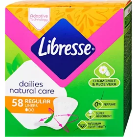  Libresse tisztasági betét 58 db Natural Care Normal  aloe vera és kamilla