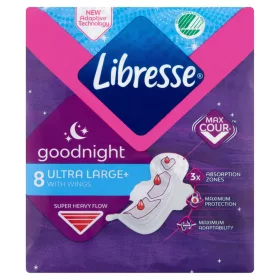   Libresse egészségügyi betét 8 db Ultra Goodnight szárnyas