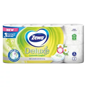   Zewa Deluxe toalettpapír 3 rétegű 8 tekercs Camomile Comfort