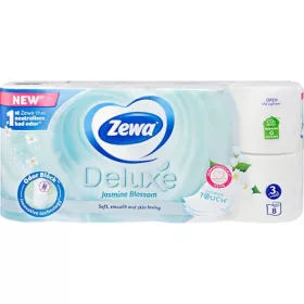   Zewa Deluxe toalettpapír 3 rétegű 8 tekercs Jasmine Blossom