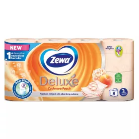   Zewa Deluxe toalettpapír 3 rétegű 8 tekercs Cashmere Peach