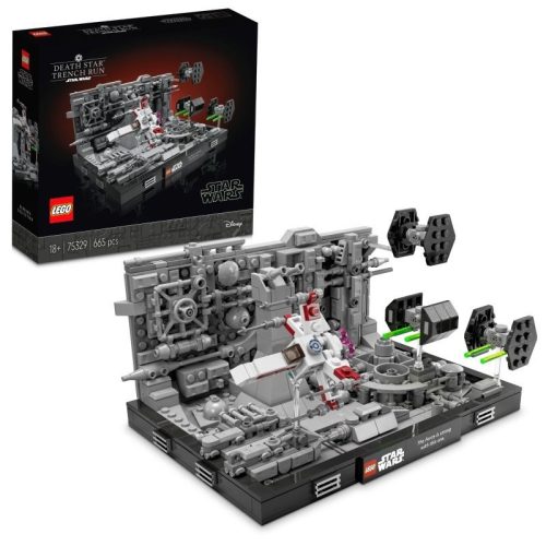 LEGO STAR WARS 75329 DIORAMA: DEATH STAR TRENCH RUN