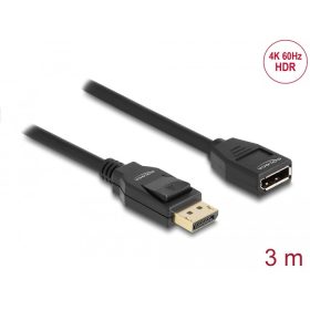 Delock DisplayPort 1.2 hosszabbító kábel 4K 60 Hz 3 m